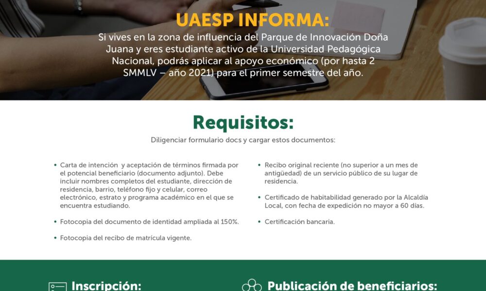 Convenio No 633 – 2021 UAESP – Universidad Pedagógica Nacional