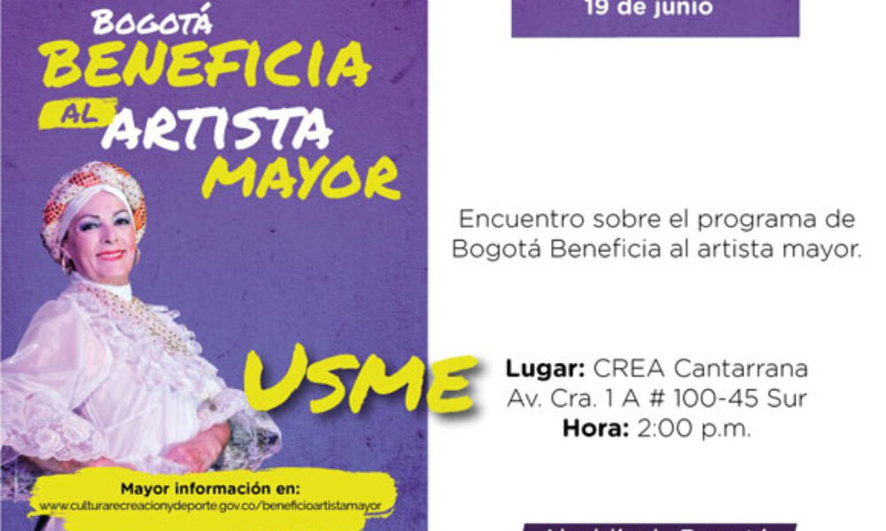 Bogotá Beneficia al Artista Mayor