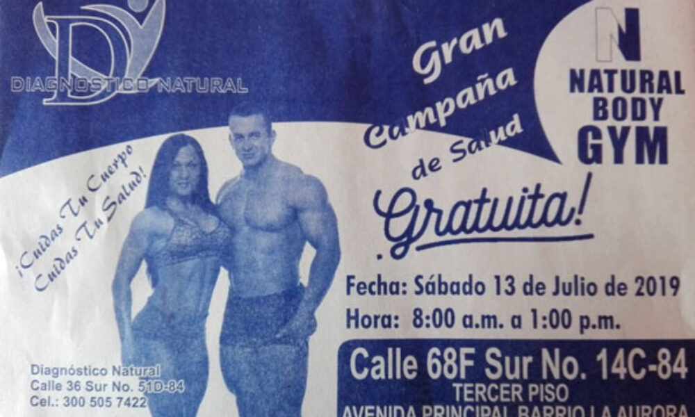 Campaña de Salud y Diagnóstico en Natural Body Gym