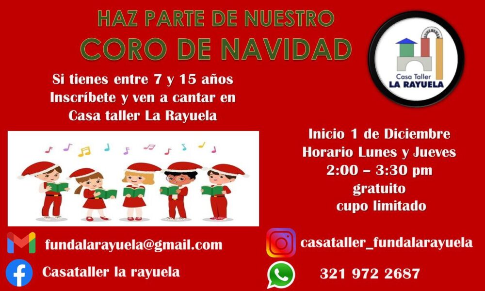 Inscríbete al Coro Navideño en Usme