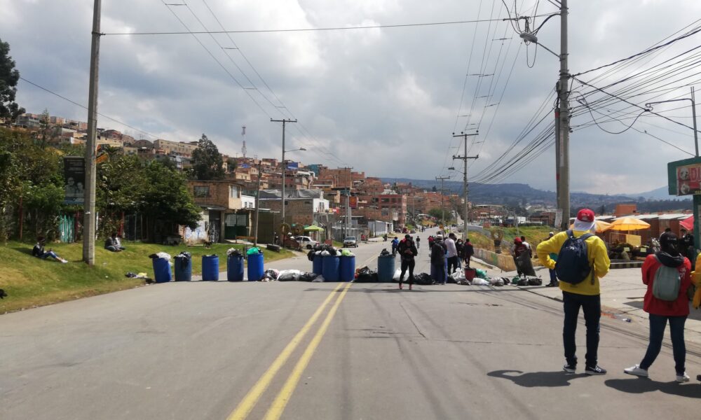 Termina manifestación en la vía Usme.