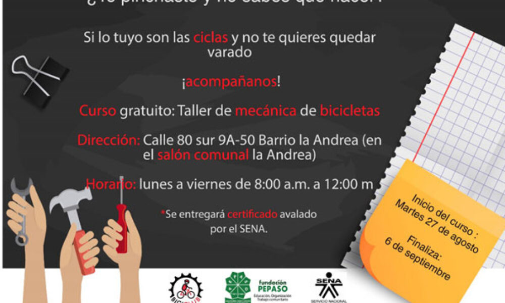 Inscríbete al Curso de Mecánica de Bicis Certificado