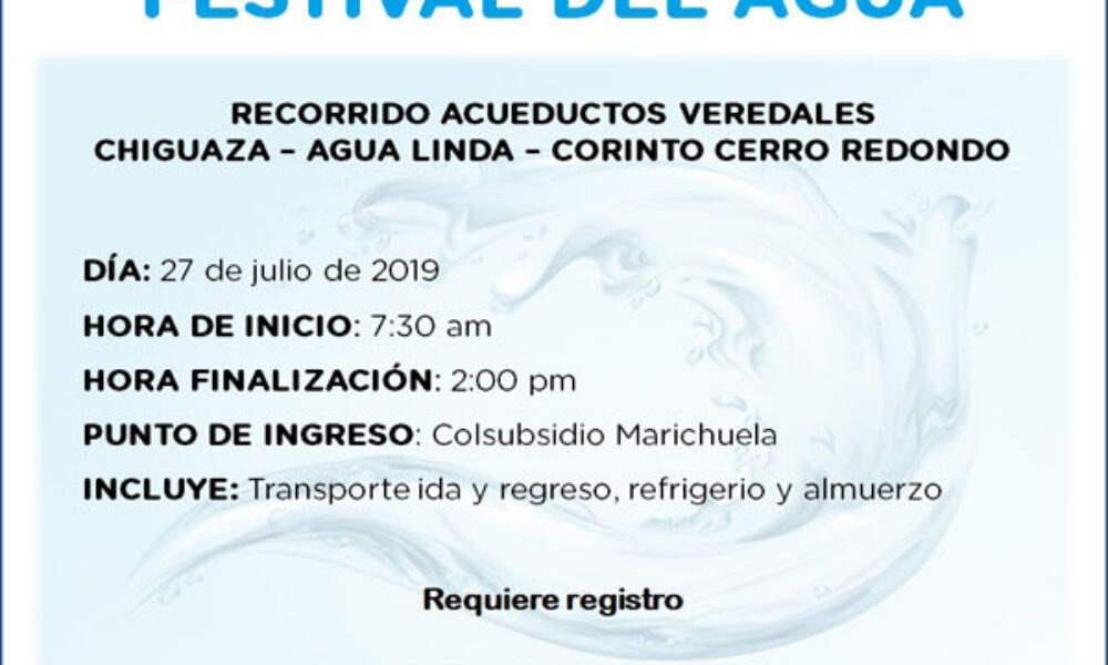 Recorrido Acueductos Veredales