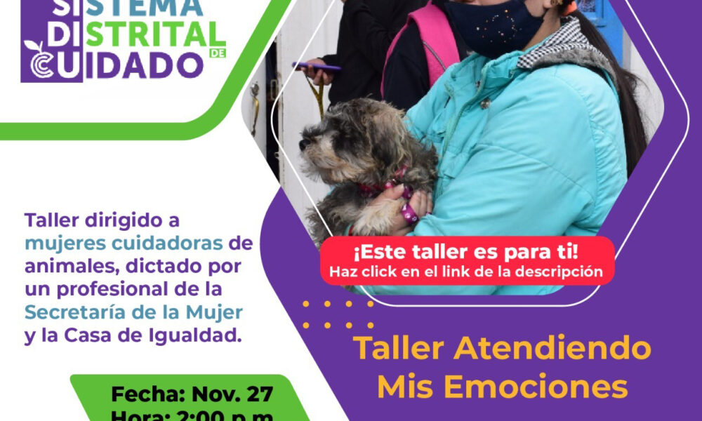 Taller para mujeres cuidadoras de animales