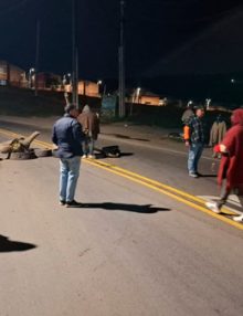 Usme amanece bloqueada por manifestantes que reclaman más seguridad y mejores vías