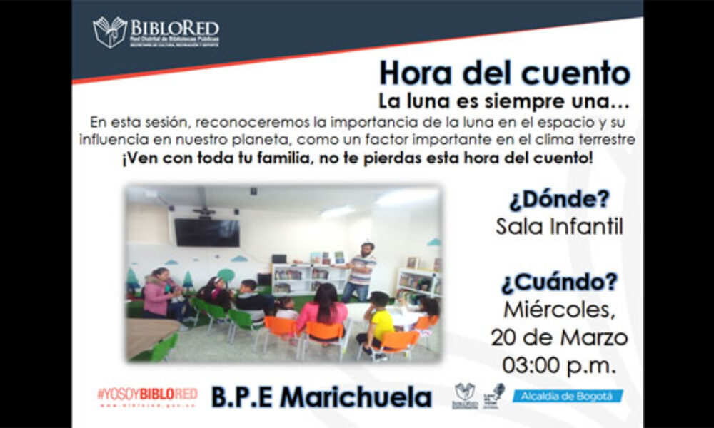 Eventos en la Biblioteca La Marichuela: Marzo 20