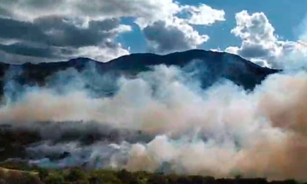 Emergencia por incendio forestal en Usme