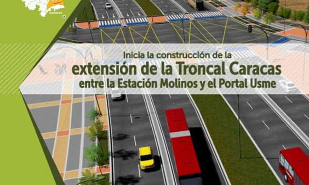 Inician obras de extensión de la troncal Caracas en Usme