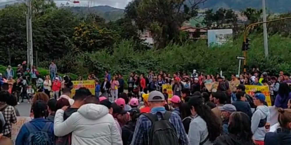 Marchas en Usme: Profesores protestan en contra de medidas del Distrito