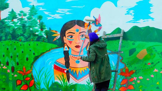 Mural «Usminia Princesa del Agua»