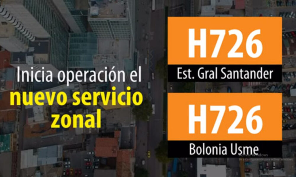 Nueva Ruta SITP H726