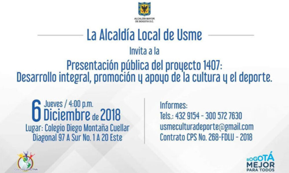 Presentación pública del proyecto 1407