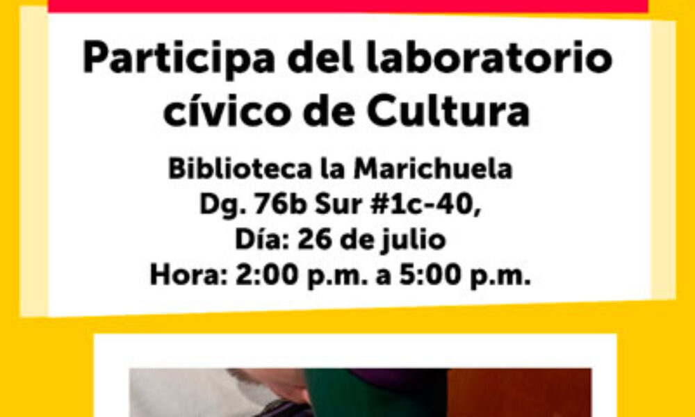 Laboratorio Cívico de Cultura: Presupuestos participativos 2023