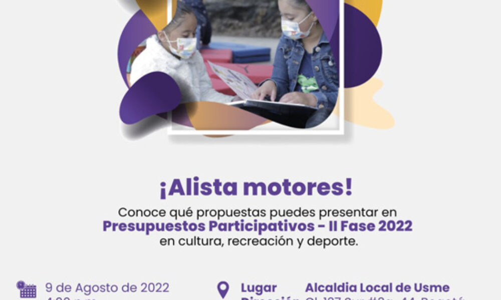 Presupuestos Participativos Cultura y Deporte