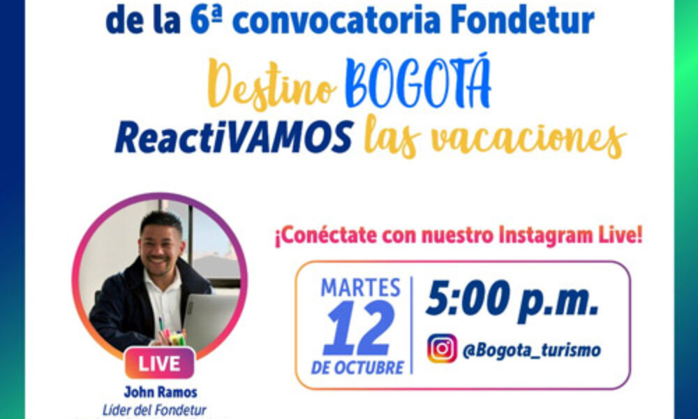 Sexta Convocatoria FONDETUR Bogotá