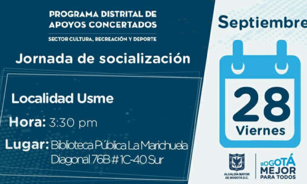 Socialización del Programa Distrital de Apoyos Concertados