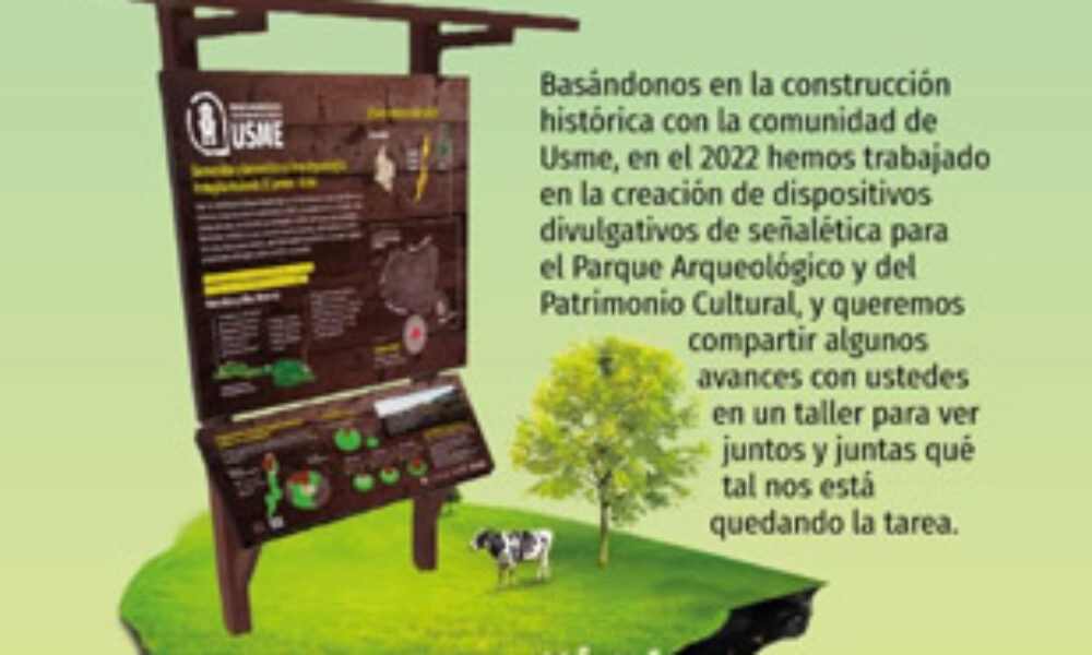 Zona de Conversación Señalética Parque Arqueológico